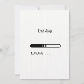 Dad joke Customisable Flat Card 