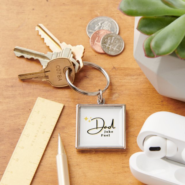 Dad Joke Fuel Modern And Funny Father's Day Key Ring (Desk)