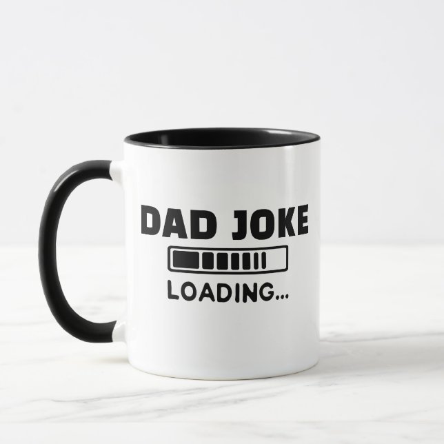 Dad Joke Loading Mug, Funny Coffee Gift For Dad Mug (Left)