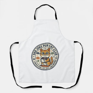 Dad Joke Pun Cat Cat Graphic Tee Art - Dad Joke Pu Apron