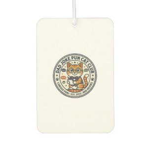 Dad Joke Pun Cat Cat Graphic Tee Art - Dad Joke Pu Car Air Freshener
