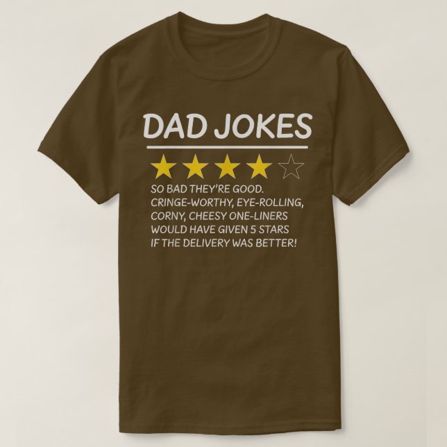 Dad Joke Review  T-Shirt (Design Front)