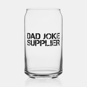 Dad Joke Supplier Funny Father’s Day Can Glass