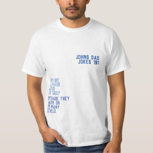 DAD JOKES 101 Father's Day BLUE FUNNY GUY T-Shirt