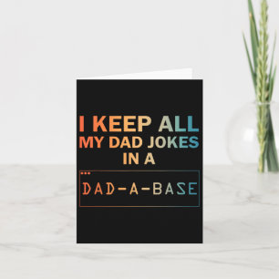 Dad Jokes Design For Men Dad Database Dad Joke Lov Card