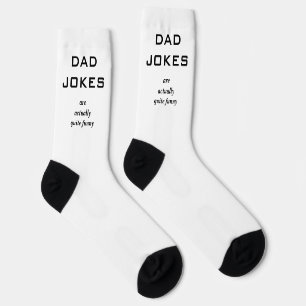 Dad Jokes Funny Novelty Humour Caption Amusing Socks