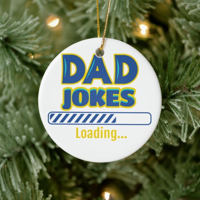 Dad Jokes Loading Ceramic Tree Decoration (Tree)