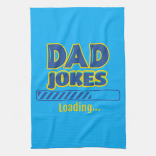 Dad Jokes Loading Tea Towel