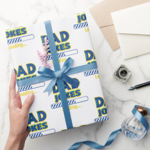 Dad Jokes Loading Wrapping Paper