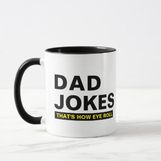 Dad Jokes Mug Funny Slogan Humor Gift
