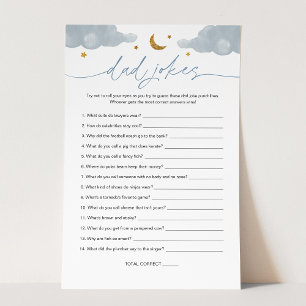 Dad Jokes Twinkle Little Star Baby Shower Game Boy