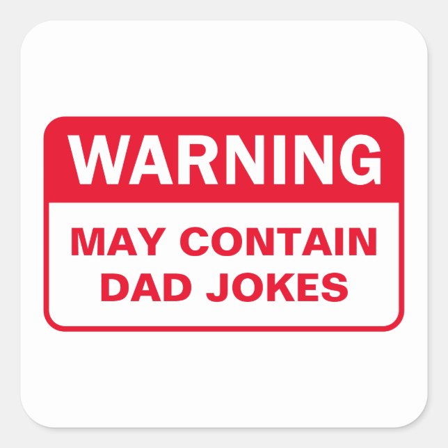 Dad Jokes Warning Label (Front)