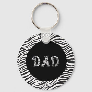 DAD KEYCHAIN -ZEBRA FRAME