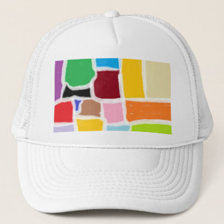 Dad, kids & children abstract trucker hat 