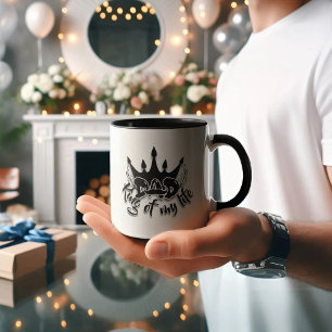 Dad King of my life Modern Father's Day Mug