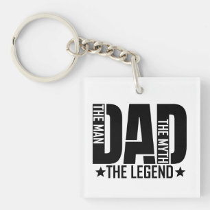 Dad Legend Man Key Ring
