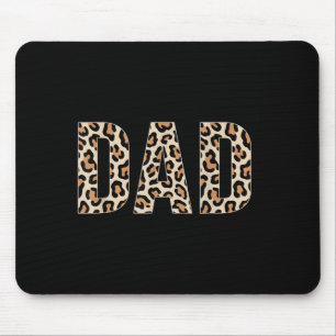 Dad Leopard Print Fathers Day Mouse Pad