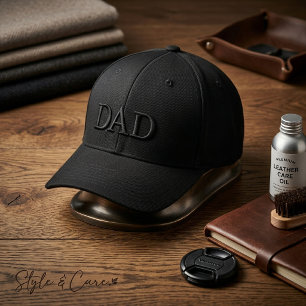 DAD Lettering Hat – Simple Embroidered Style