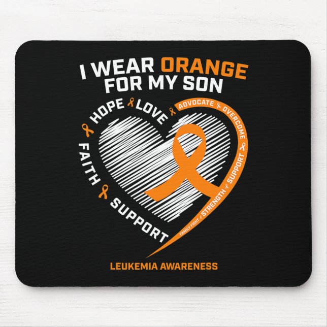 Dad Leukaemia Awareness Son Leukaemia Awareness 1  Mouse Pad (Front)