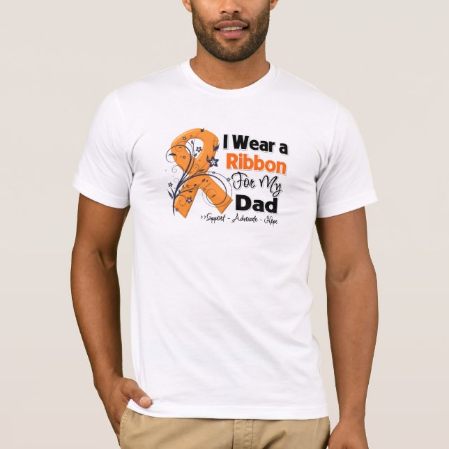 Dad - Leukaemia Ribbon T-Shirt (Front)