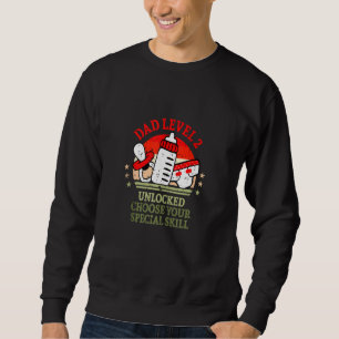 Dad Level 2 Unlocked Soon Father Mens Pregnancy An Sweatshirt