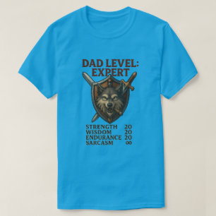 Dad Level: Expert – Anime RPG Stat Tee