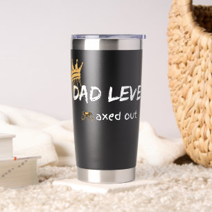 Dad Level Maxed Out Retro Gamer Art Insulated Tumbler