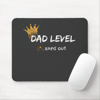 Dad Level Maxed Out Retro Gamer Art Mouse Pad