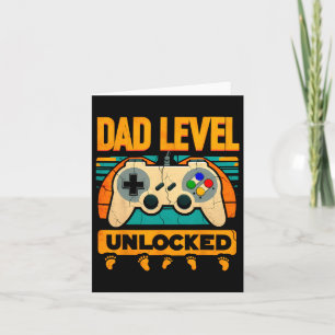 Dad Level Unlocked Father&#; s Day New Dad  Card