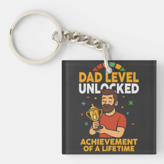 Dad Level Unlocked – Funny Father’s Day gift Key Ring