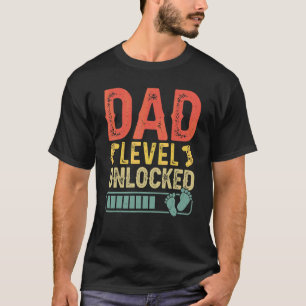 Dad Level Unlocked Game Controller Expected Dad Fa T-Shirt