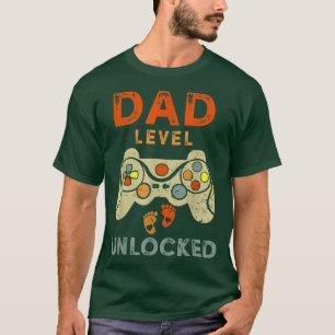 Dad Level Unlocked New Dad Father Pregnancy Announ T-Shirt