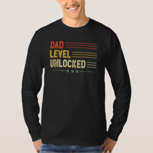 Dad Level Unlocked New Dad Father Pregnancy Announ T-Shirt