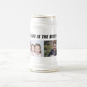 Dad Life is the Best Life 2 Photos Father's Beer Stein