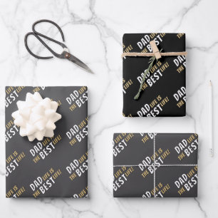 Dad Life is the Best Life Father Quote Wrapping Paper Sheet