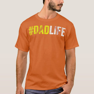 Dad Life Softball Daddy Baseball Sports Lover Fath T-Shirt