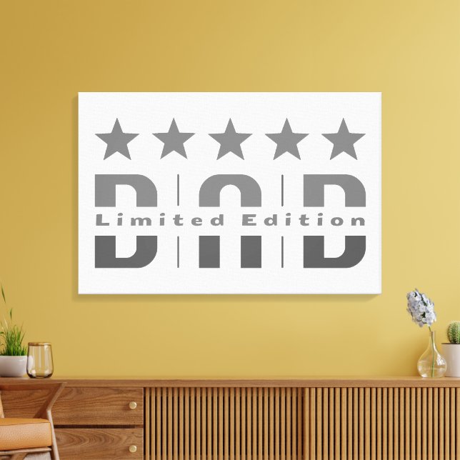 Dad Limited Edition Canvas Print (Insitu(LivingRoom))