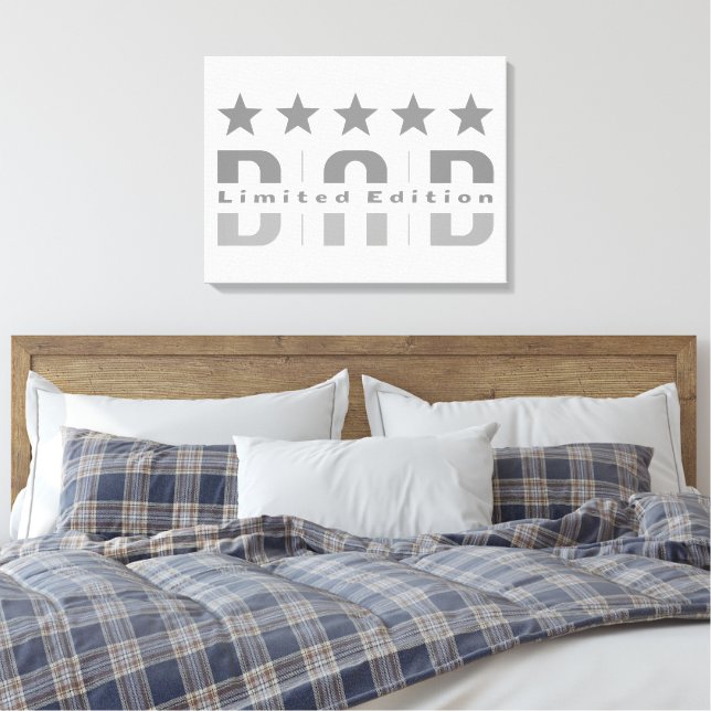 Dad Limited Edition Canvas Print (Insitu(Bedroom))