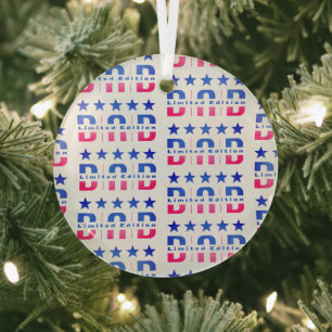 Dad Limited Edition Glass Tree Decoration
