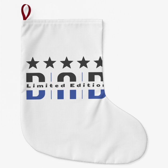 Dad Limited Edition Large Christmas Stocking (Front)