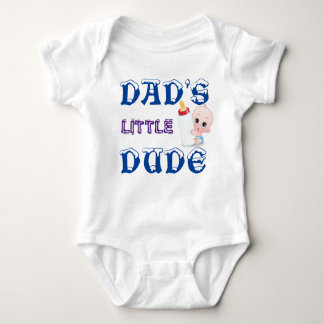 Dad Little Dude Body Suits for Baby Boy Baby Bodysuit