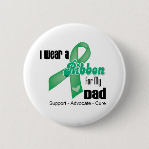 Dad - Liver Cancer Ribbon 6 Cm Round Badge