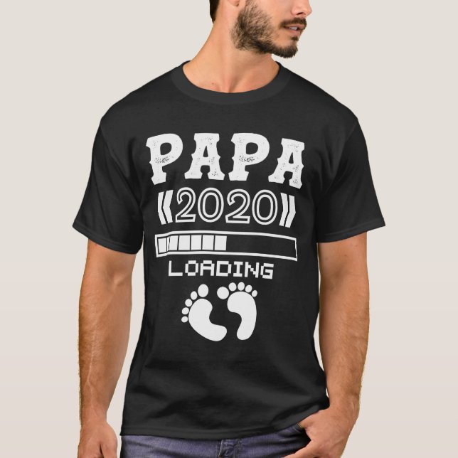Dad loading 2020 pregnancy expectant father T-Shirt (Front)