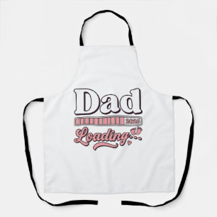 Dad Loading 2025 Baby Announcement Vintage Shirt D Apron