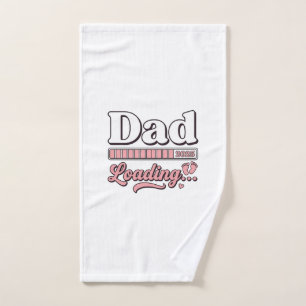 Dad Loading 2025 Baby Announcement Vintage Shirt D Hand Towel