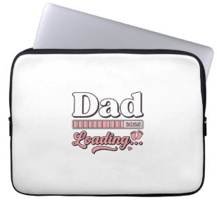 Dad Loading 2025 Baby Announcement Vintage Shirt D Laptop Sleeve