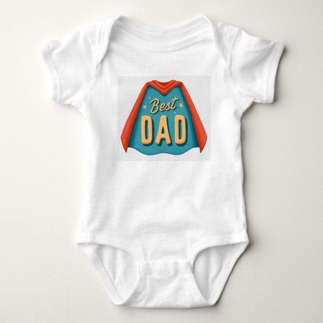 DAD love you Baby Bodysuit (Front)
