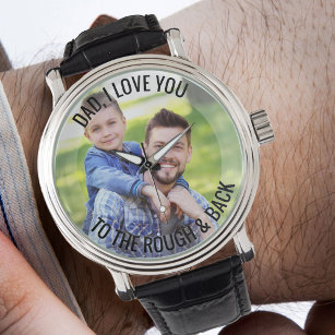 Dad Love You to the Rough and Back Photo Golf Watch
