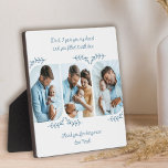 Dad Loving Words 3 Vertical Photo Collage Plaque<br><div class="desc">Stylish photo plaque gift for a new dad or established dad - or it's just as easy to personalise for any special someone or family member. The photo template displays 3 of your favourite photos in vertical format with rounded corners. Lettered with loving wording in clear, handwritten script, which reads...</div>