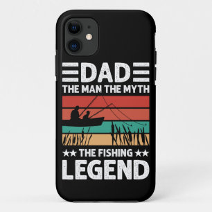 Dad man myth fishing legend distressed Case-Mate iPhone case